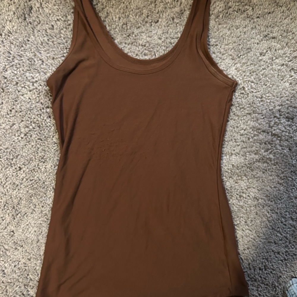 Brown Sleeveless Women's Top